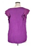 Ruff Hewn 100% Polyester Purple Short Sleeve Blouse Size XL - photo 2