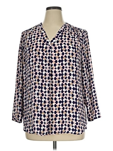 AK Anne Klein 3/4 Sleeve Blouse (view 1)