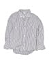 Gap Kids Stripes White Long Sleeve Button-Down Shirt Size 5 - 6 - photo 1