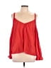 Unbranded 100% Polyester Solid Red Sleeveless Blouse Size M - photo 1