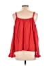 Unbranded 100% Polyester Solid Red Sleeveless Blouse Size M - photo 2