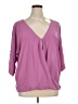 Venus 100% Polyester Purple 3/4 Sleeve Blouse Size XL - photo 1