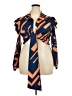 Unbranded 100% Polyester Orange Long Sleeve Blouse Size 2XL - photo 1