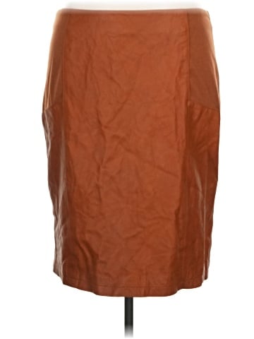 ASOS Curve Leather Skirt (view 1)