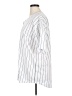 Unbranded Stripes White Short Sleeve Blouse Size XL - photo 5