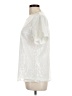 Unbranded 100% Polyester Ivory Short Sleeve Top Size L - photo 5