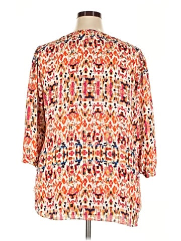 Rose + Olive 3/4 Sleeve Blouse (view 2)
