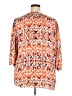 Rose + Olive Orange 3/4 Sleeve Blouse Size 2X - photo 2