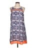 THML 100% Polyester Paisley Blue Casual Dress Size L - photo 1