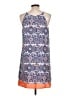 THML 100% Polyester Paisley Blue Casual Dress Size L - photo 2