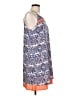 THML 100% Polyester Paisley Blue Casual Dress Size L - photo 4