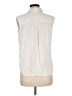 L.L.Bean 100% Tencel Ivory Sleeveless Button-Down Shirt Size M - photo 2