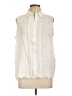 Notations Ivory Sleeveless Button-Down Shirt Size L - photo 1
