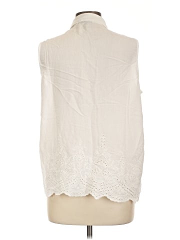 Notations Sleeveless Button-Down Shirt (view 2)