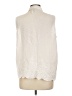 Notations Ivory Sleeveless Button-Down Shirt Size L - photo 2