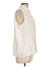 Notations Ivory Sleeveless Button-Down Shirt Size L - photo 4