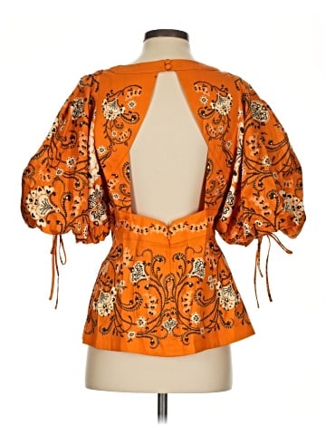 FARM Rio for Anthropologie 3/4 Sleeve Blouse (view 2)