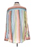 Gap 100% Linen Stripes Orange Pink Long Sleeve Button-Down Shirt Size L (tall) - photo 2