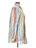 Gap 100% Linen Stripes Orange Pink Long Sleeve Button-Down Shirt Size L (tall) - photo 4