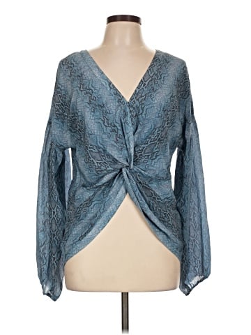 Ramy Brook Long Sleeve Silk Top (view 1)