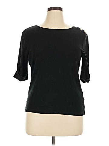 Lauren by Ralph Lauren 3/4 Sleeve T-Shirt (view 1)