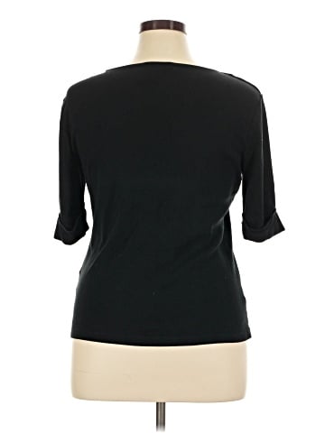Lauren by Ralph Lauren 3/4 Sleeve T-Shirt (view 2)