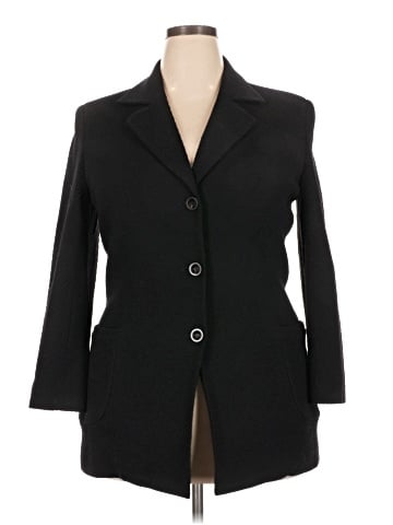 Dana Buchman Wool Coat (view 1)