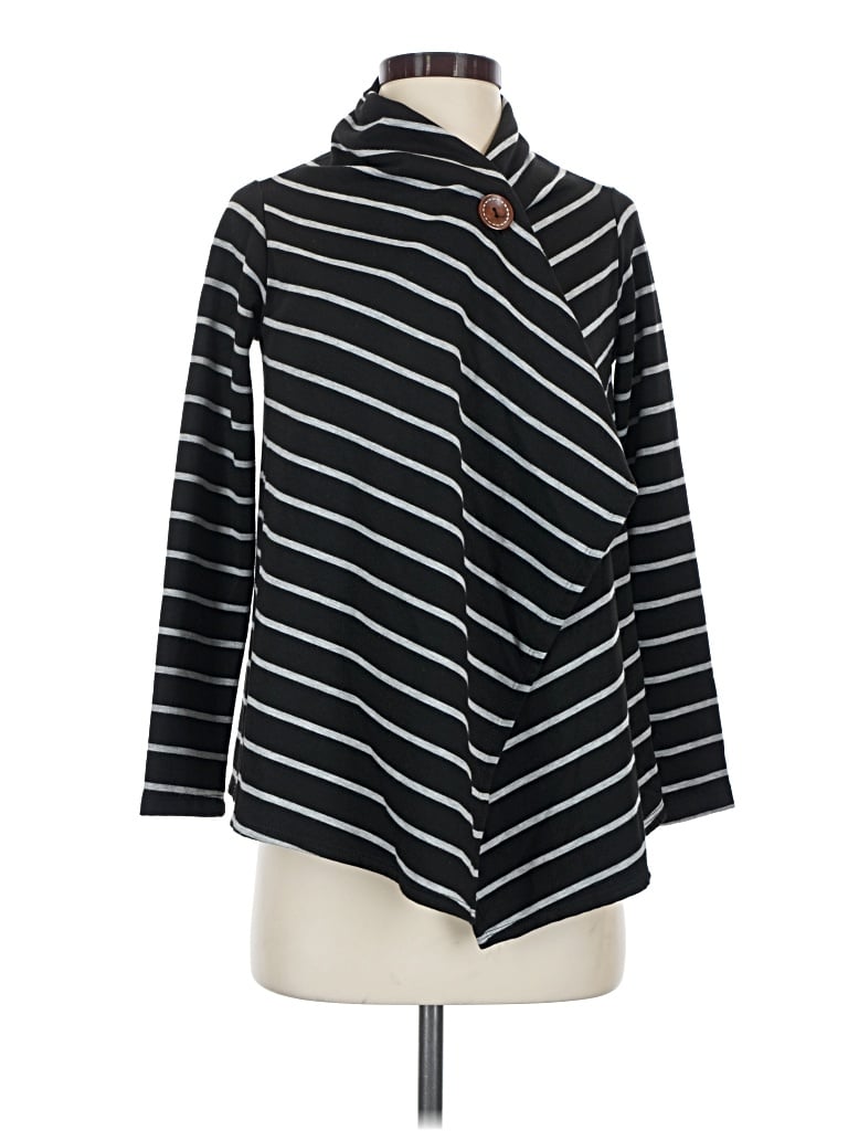 Pre-owned Bobeau Cardigan Sweater In Black