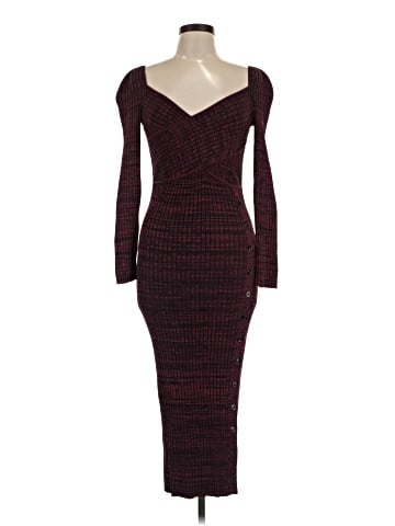 Self-Portrait Ribbed Knit Midi Dress (view 1)