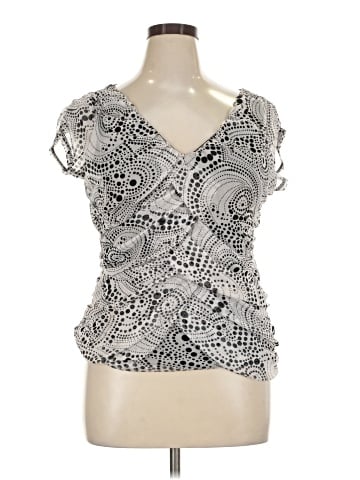 For Cynthia Short Sleeve Blouse (view 1)