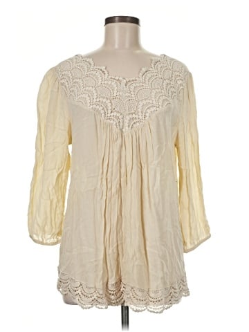 Allison Brittney 3/4 Sleeve Blouse (view 1)
