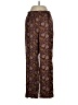 J.Crew Collection 100% Silk Paisley Brown Silk Pants Size 2 - photo 1