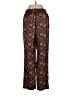 J.Crew Collection 100% Silk Paisley Brown Silk Pants Size 2 - photo 2