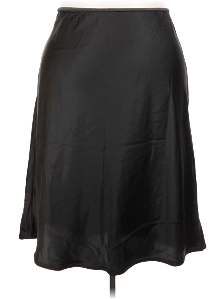 Pre-owned Prettylittlething Faux Leather Skirt In Black