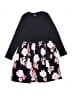 Unbranded 100% Polyester Floral Black Dress Size 150 cm / US 12 - photo 1