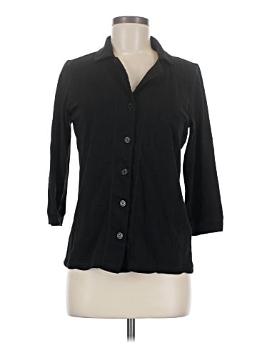 DKNY 3/4 Sleeve Button-Down Shirt (view 1)