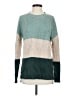 dip Color Block Teal Pullover Sweater Size S - photo 1