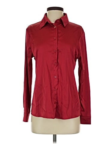 Chocolate Long Sleeve Blouse (view 1)