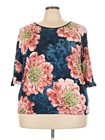 Espresso 3/4 Sleeve Blouse (view 1)