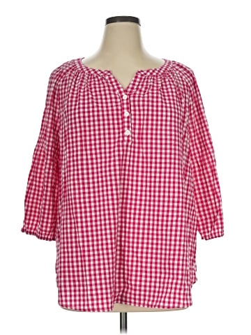 Catherines 3/4 Sleeve Button-Down Shirt (view 1)