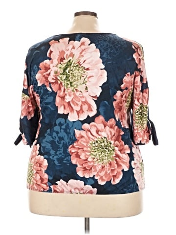 Espresso 3/4 Sleeve Blouse (view 2)