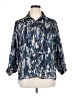 Unbranded Print Blue 3/4 Sleeve Blouse Size XL (estimated) - photo 1