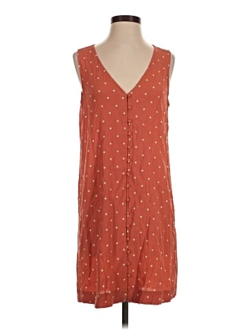 Madewell Heather Button-Front Dress in Polka Dot (view 1)