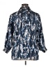 Unbranded Print Blue 3/4 Sleeve Blouse Size XL (estimated) - photo 2
