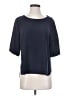 Ann Taylor 100% Polyester Blue Short Sleeve Top Size S - photo 1