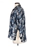 Unbranded Print Blue 3/4 Sleeve Blouse Size XL (estimated) - photo 5