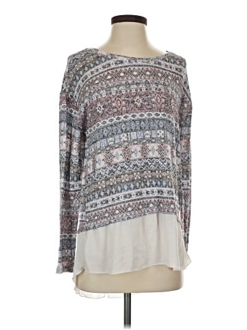 Tribal Long Sleeve Blouse (view 1)