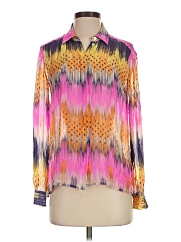Leifsdottir Long Sleeve Silk Top (view 1)