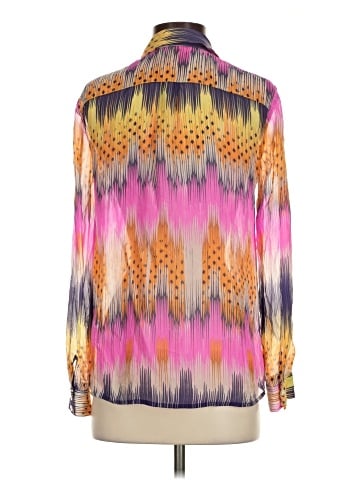 Leifsdottir Long Sleeve Silk Top (view 2)