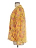 Kut from the Kloth 100% Polyester Yellow Long Sleeve Blouse Size L - photo 5